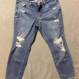 Old Navy Mid Rise Rock Star Super Skinny Jeans NWT 14P